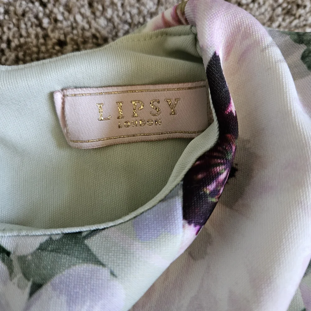 Lipsy Floral Kids Dress - Mint and Lavender Size 2Y-3Y